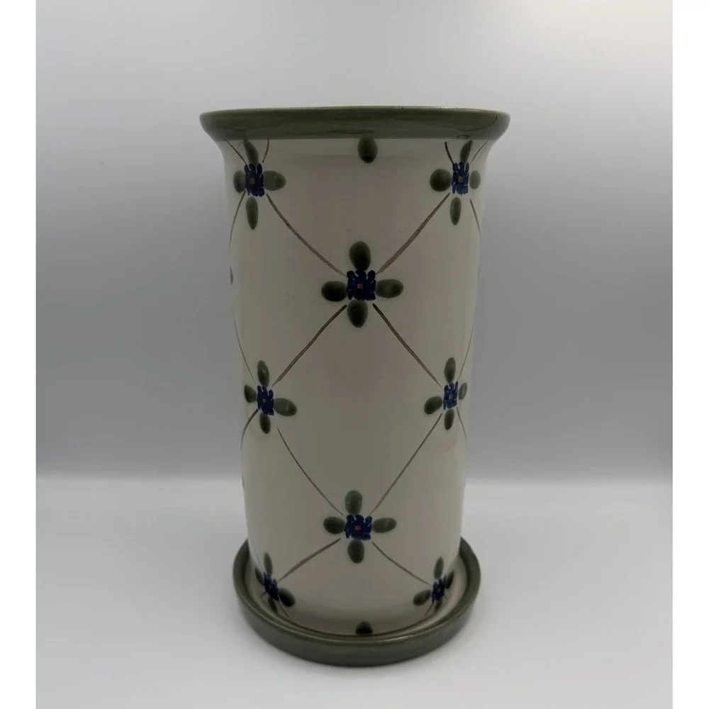 Louisville Stoneware Wine Cooler & Saucer in French Country